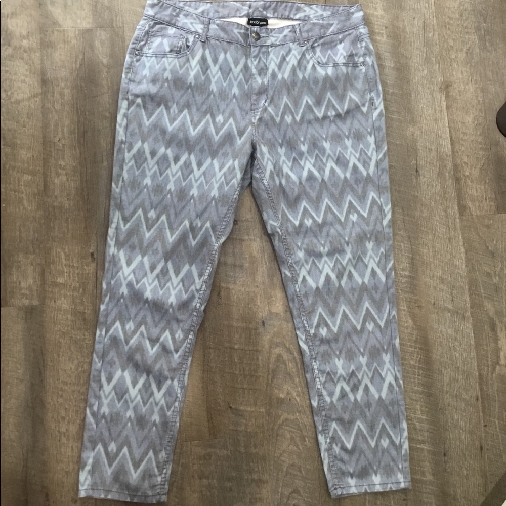 Lane Bryant chevron print skinny plus size jeans